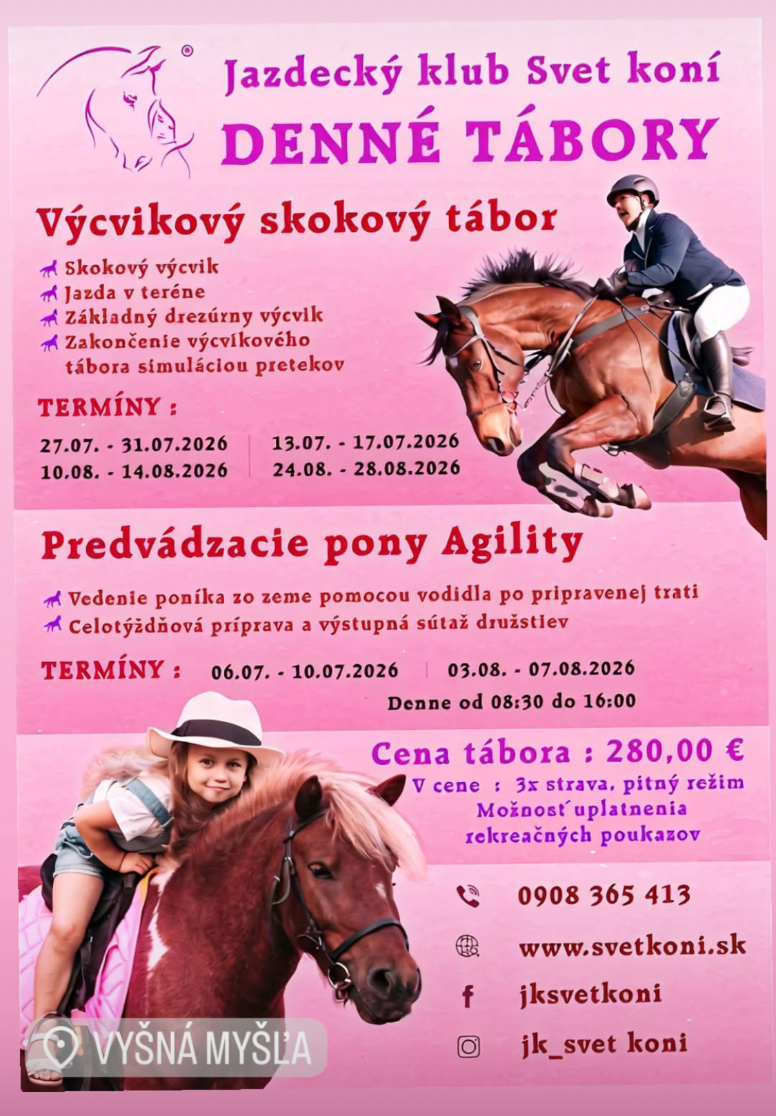 JK Svet koní - DENNÝ TÁBOR
