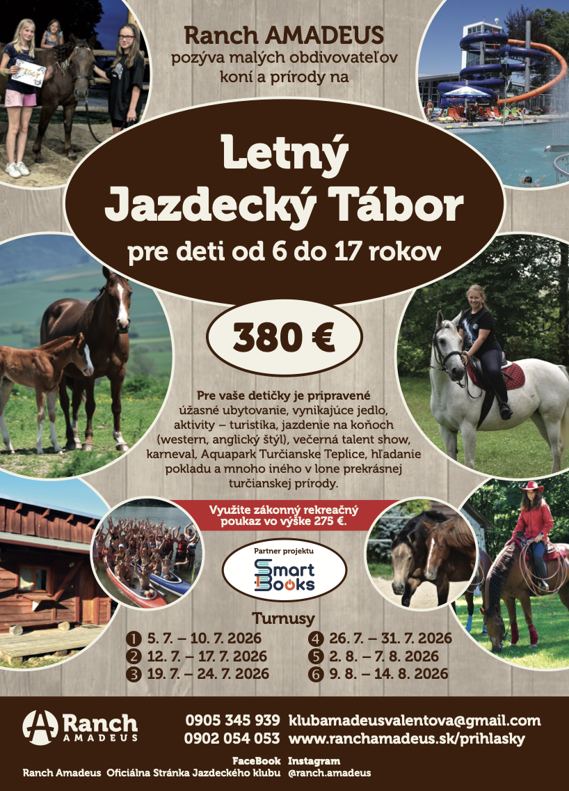 Letný jazdecký tábor Ranch AMADEUS